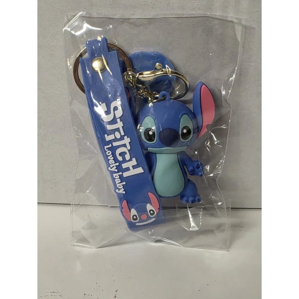NIB Disney Stitch Keychain Figure Backpack Clip Keyring Pendant Wristlet